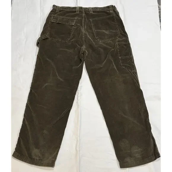 VTG Arizona Jean Co Double Knee Carpenter Corduroy Pants Skate Baggy 38X32 READ - Picture 6 of 13